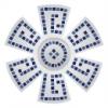 Blue Mosaic Flower