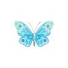 Blue Ornate Butterfly