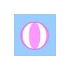 Purple Striped Ball