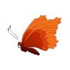 Red Autumn Butterfly
