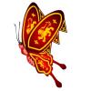 Red Fantasy Butterfly