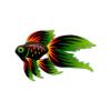 Green Superveiltail