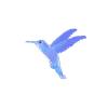 Blue Glass Hummingbird