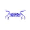 Amethyst Polka Crab