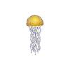 Glowing Golden Jellyfish