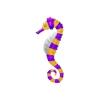 Purple n Gold Seahorse
