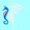 Blue Fantasy Lightwing Seahorse