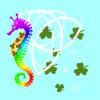 Rainbow Celtic Knot Seahorse