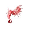 Red Passion Featherwing Seahorse